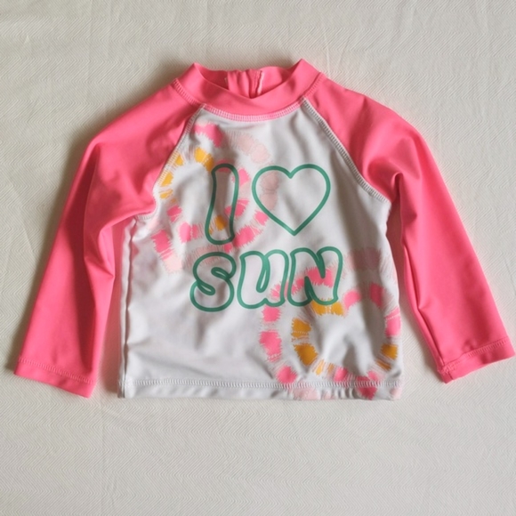 joe fresh long sleeve rashguard 6-12 months baby girl - Picture 1 of 6